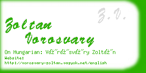 zoltan vorosvary business card